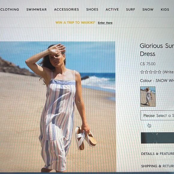 Brand new Roxy dress - Picture 1 of 4